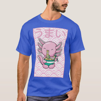 Camiseta Fideos Ramen de Axolotl Japoneses Kawaii Otaku