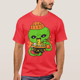 Camiseta Fideos Ramen de Pulpo Kawaii Anime Japonés Otaku 