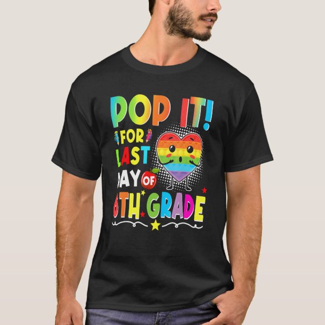 Camiseta Fidget Pop It Para El Último Día De Grado Adiós Sc (Anverso)