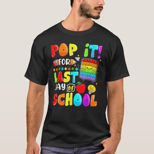 Camiseta Fidget Pop It Para El Último Día Del Segundo Grado (Anverso)