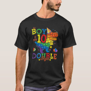 Camiseta Fidget Toy Boy es ahora 10 dígitos dobles es mi 10