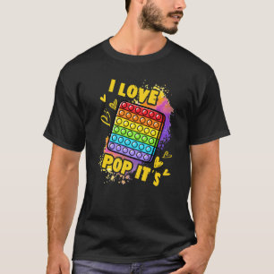 Camiseta Fidget Toy Pop It For Kids, Love Pop It's