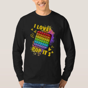 Camiseta Fidget Toy Pop It For Kids, Love Pop It's