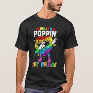 Camiseta Fidget Toy What's Poppin 1er grado 100º Día de Sc