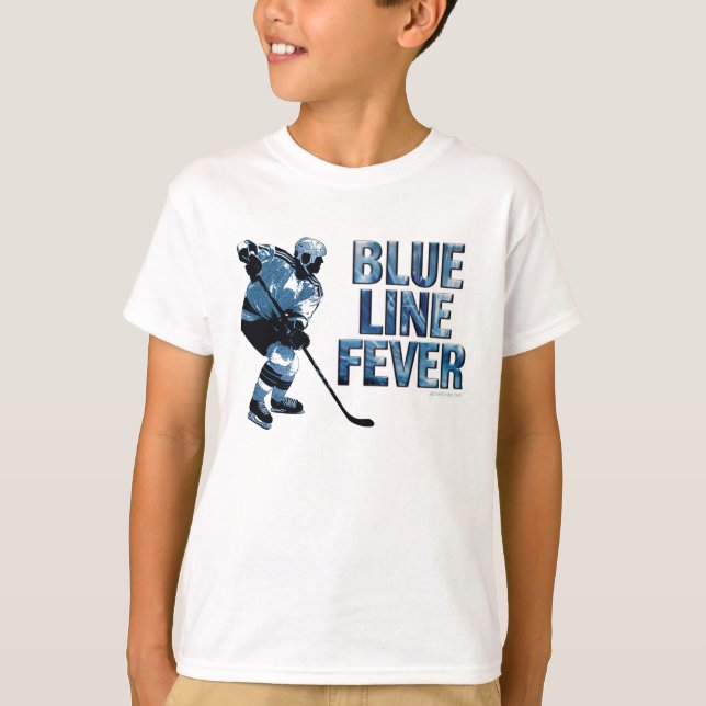 Camiseta Fiebre de Blue Line (hockey) (Anverso)