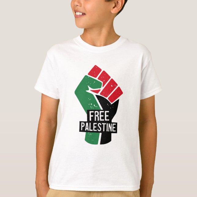 Camiseta Fiebre de la bandera de Palestina Libre (Anverso)