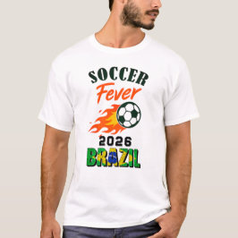 Camiseta Fiebre de SOCCER 2026 Brasil Fan Gear Limited Edit