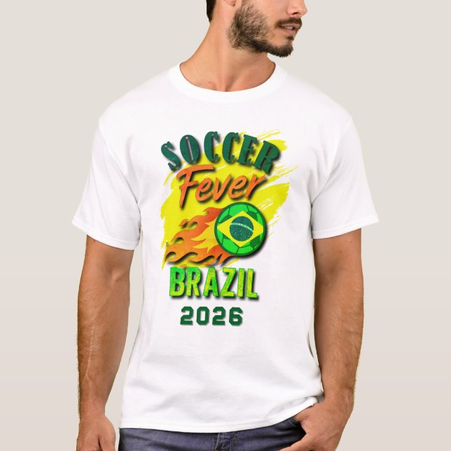 Camiseta Fiebre de SOCCER 2026 Brasil Fan Gear Limited Edit (Anverso)
