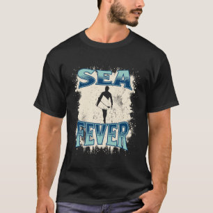 Camiseta Fiebre del Mar S Surf Retro S Playa Vintage 