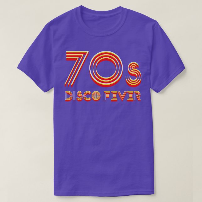 Camiseta Fiebre Disco de los años 70 (Diseño del anverso)