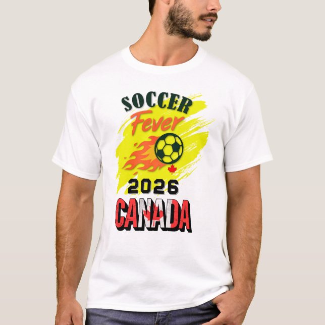 Camiseta Fiebre SOCCER 2026 Canadá Fan Gear Limited Edition (Anverso)