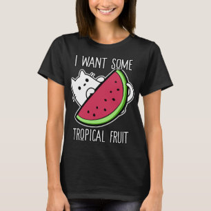 Camiseta Fiebre tropical Watermelón felino