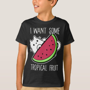 Camiseta Fiebre tropical Watermelón felino