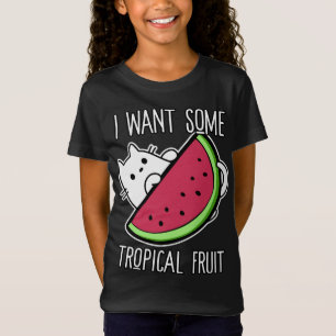 Camiseta Fiebre tropical Watermelón felino