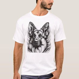 Camiseta Fiel Como un Pastor Alemán - Línea para A