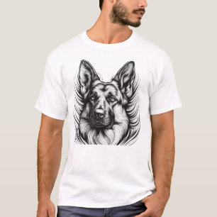 Camiseta Fiel Como un Pastor Alemán - Línea para A