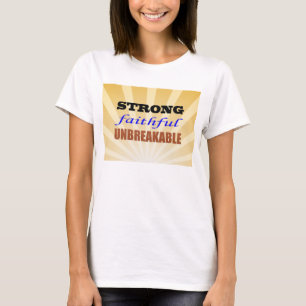 Camiseta Fiel fuerte inquebrantable