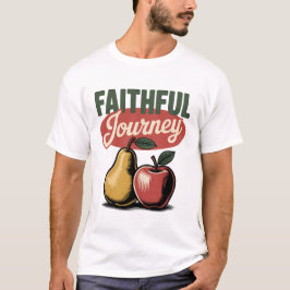 Camiseta Fiel Journey Pear Apple Retro Christian Tee