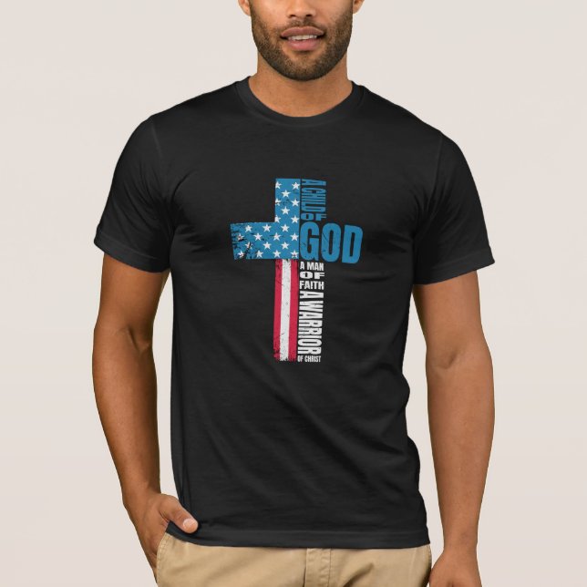 Camiseta Fiel y sin miedo: Guerrero de Dios (Anverso)