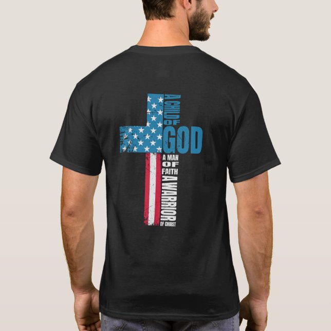 Camiseta Fiel y sin miedo: Guerrero de Dios (Reverso)