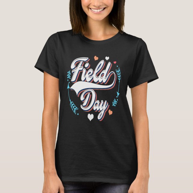 Camiseta Field 2022 Day Retro  field day  for teacher (Anverso)