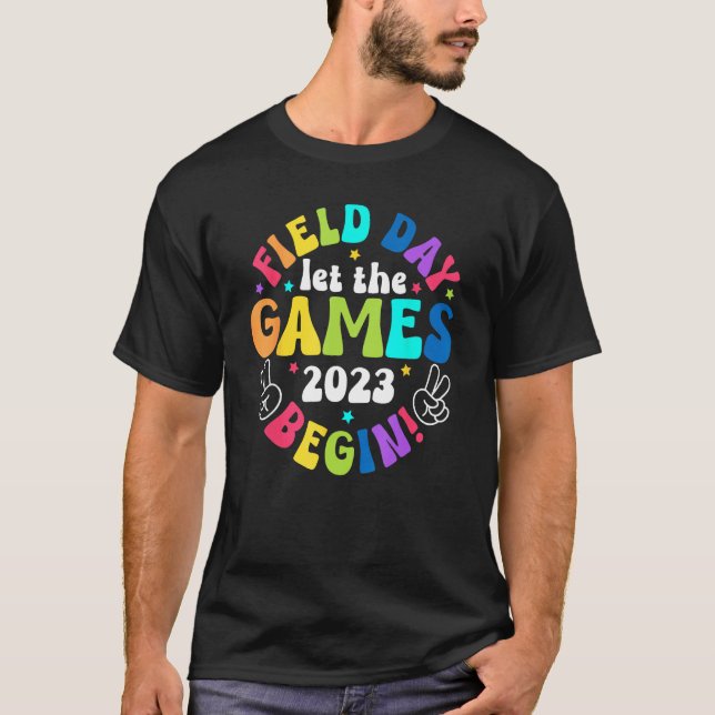 Camiseta Field Day 2023 Let The Games Begin Kids Boys Girls (Anverso)