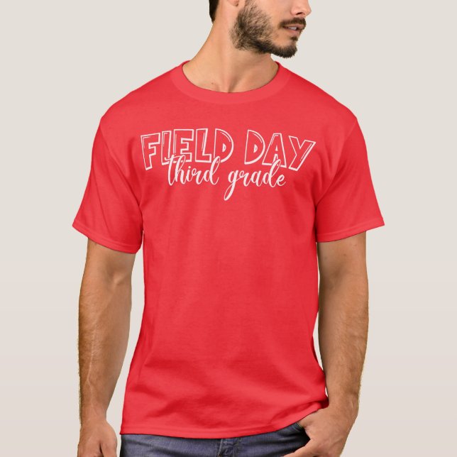 Camiseta Field Day 2025 Third Grade school teacher kids Gre (Anverso)