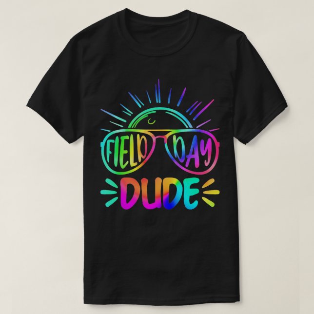 Camiseta Field Day Dude Gafas de sol Funny Teachers Kids Fi (Diseño del anverso)