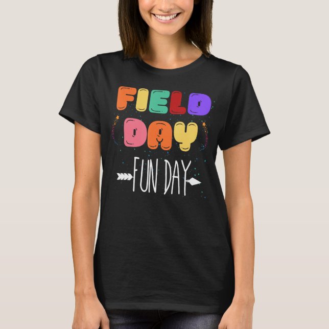 Camiseta Field Day Fun Day Last Day Of School 2023 Teacher  (Anverso)