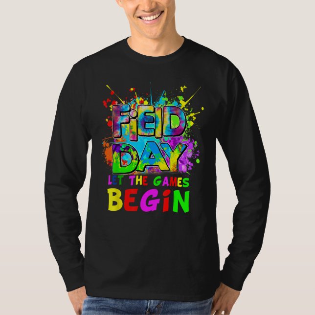 Camiseta Field Day Time Teachers 2023 Games Begin Kids Girl (Anverso)