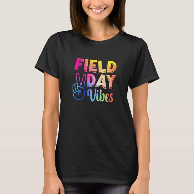 Camiseta Field Day Vibes   For Teacher Kids Field Day 2023  (Anverso)