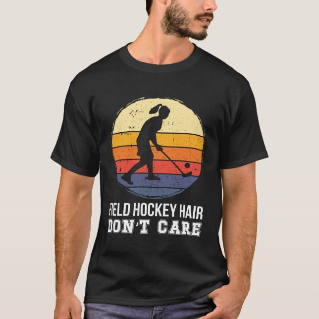 Camiseta Field Hockey Hair Field Hockey Player Field Hockey (Anverso)