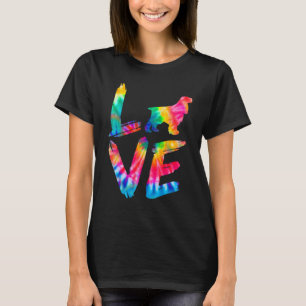Camiseta Field Spaniel Tie Dye Love Dog Mom