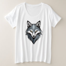 Camiseta Fiera Cara de Lobo – Audaz y Elegante by