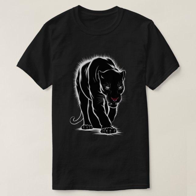 Camiseta Fierce Black Panther - Audaz Gráfica Anim (Diseño del anverso)