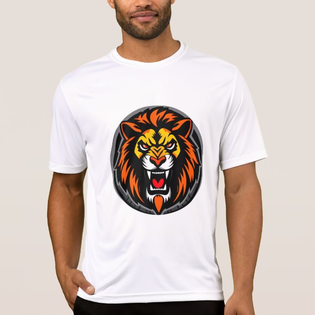 Camiseta Fierce Cabeza de León Gráfico vibrante (Anverso)