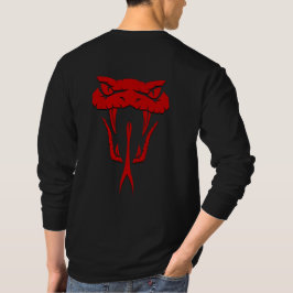 Camiseta Fierce Cara de Serpiente Roja Larga Manga
