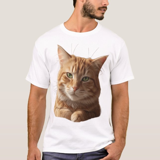 Camiseta Fierce Cat Face T-Shirt – Bold & Playful (Anverso)