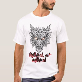 Camiseta Fierce Dragon Head Line Art