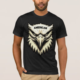 Camiseta Fierce Eagle Head Personalizado American T-Shirt
