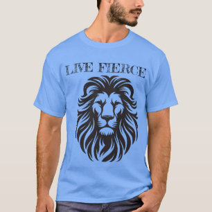 Camiseta Fierce en vivo - Tee de león motivacional