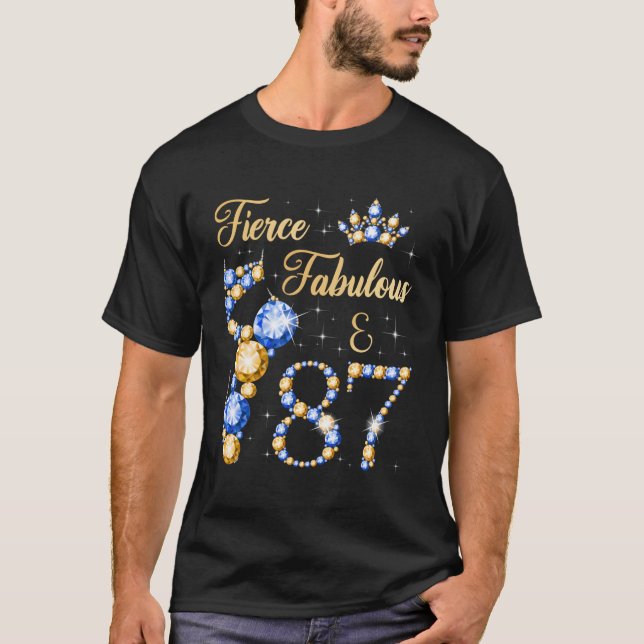 Camiseta Fierce Fabuloso 87 Años 87ª Bailarina (Anverso)