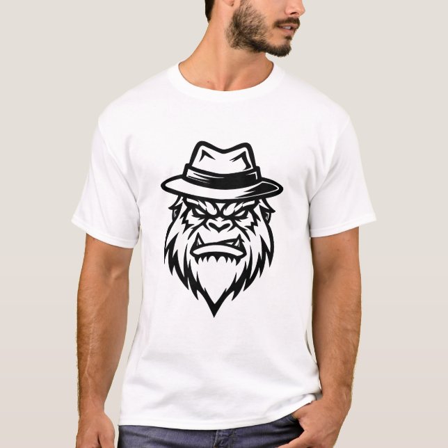 Camiseta Fierce Gorilla Fedora (Anverso)