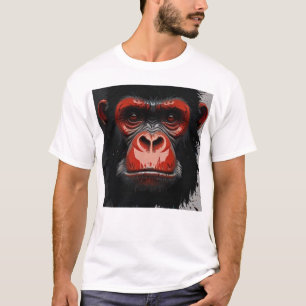 Camiseta "Fierce Gorilla Graphic T-Shirt – Bold Animal Face
