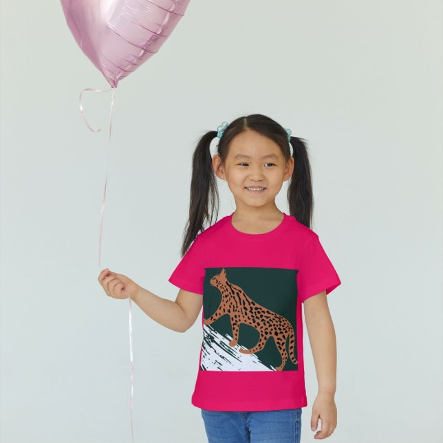 Camiseta Fierce Ocelot Pink Panache (Subido por el creador)