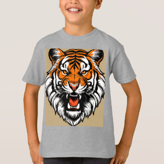 Camiseta "Fierce Roar: Audaz Diseño Pegatina Tigre"