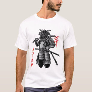Camiseta Fierce Samurai Warrior - Arte Bushido japonés