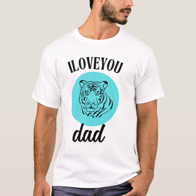 Camiseta Fierce Tiger Dad Love Art (Anverso)