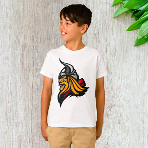 Camiseta Fierce Viking Warrier Head Norse Helmet and Beard