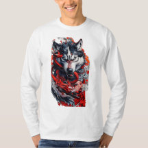 Camiseta Fierce Wolf & Red Dragon